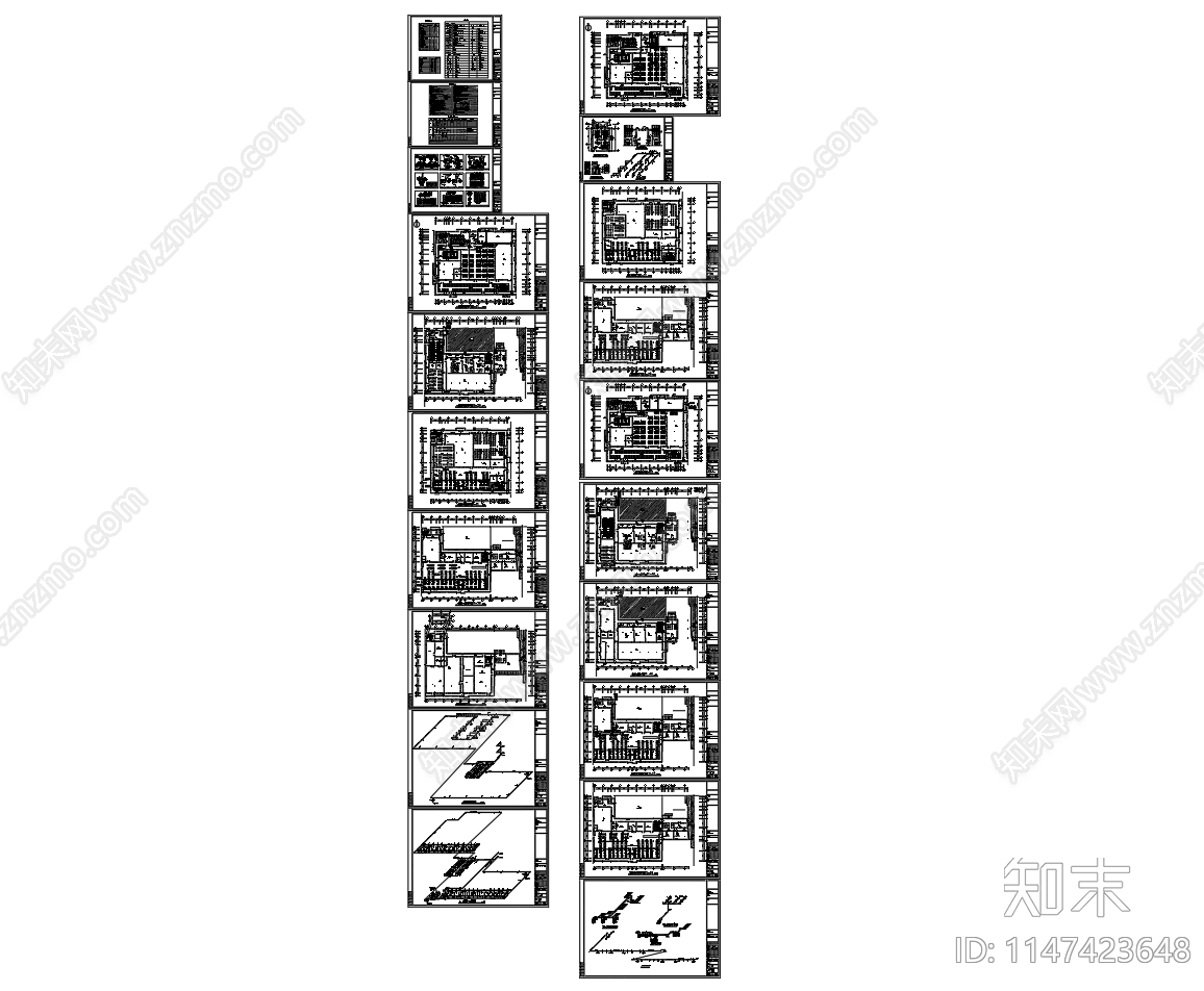 生产车间除尘管道cad施工图下载【ID:1147423648】