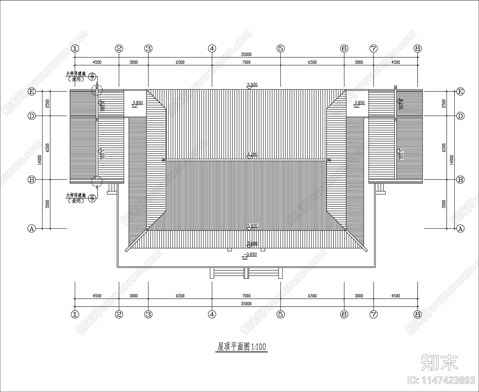 江南古建安息堂cad施工图下载【ID:1147423893】