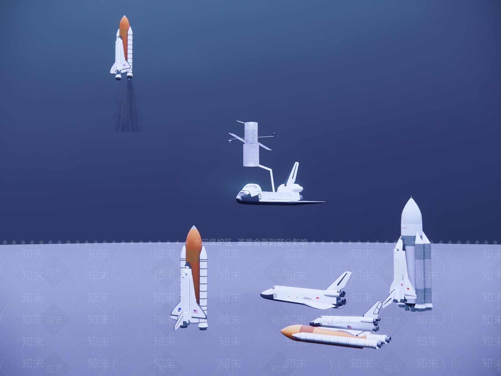 交通工具航空飞机宇宙飞船SU模型下载【ID:1147429282】