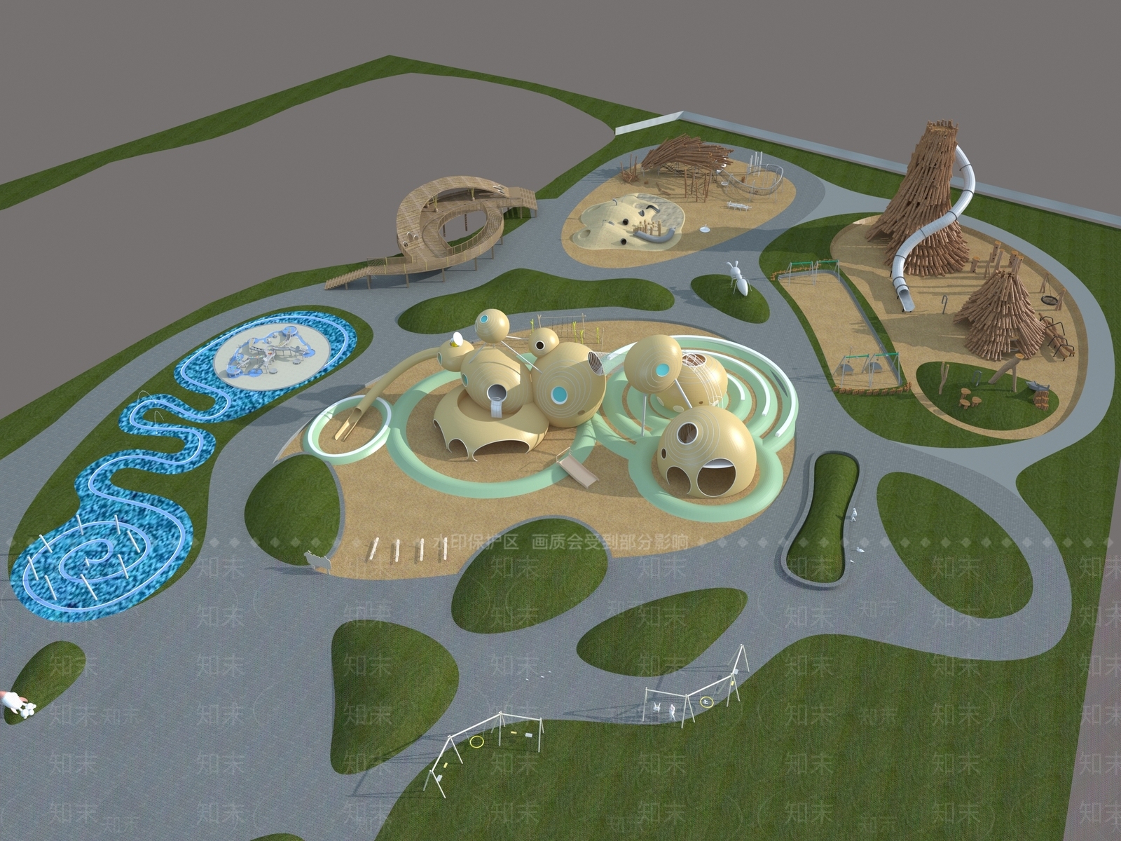 现代游乐设施3D模型下载【ID:1147433539】