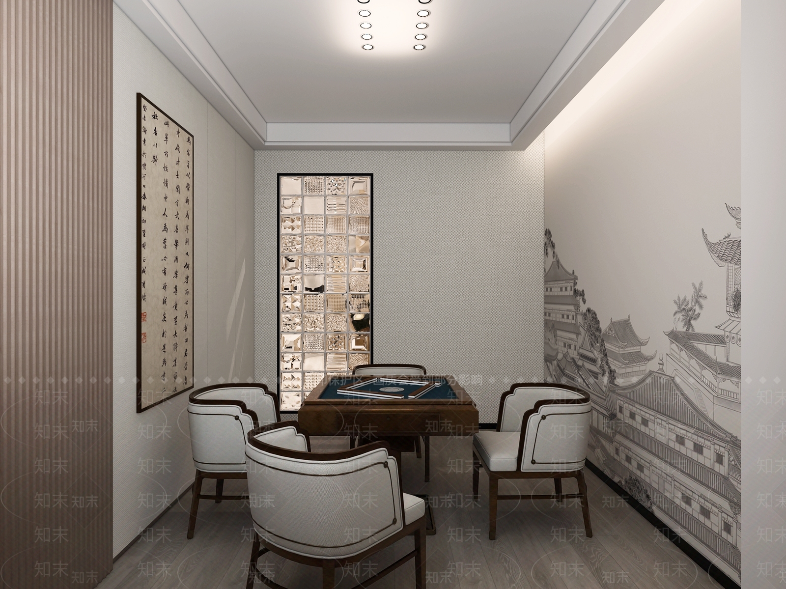 新中式会所3D模型下载【ID:1147497585】