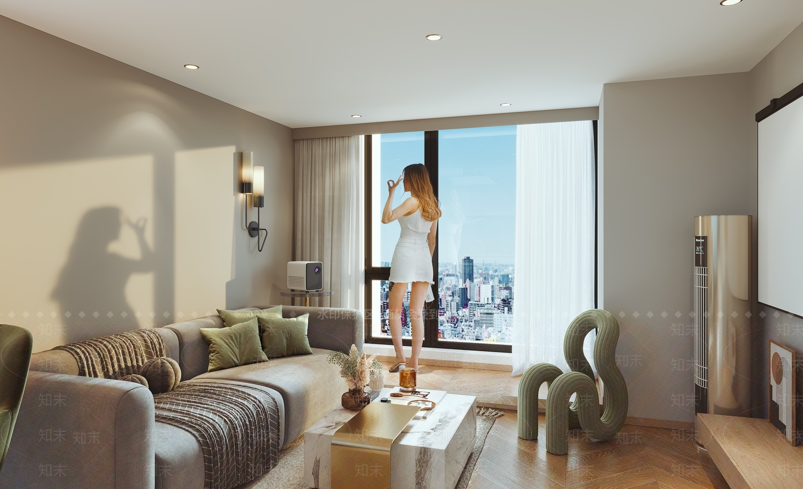 现代客餐厅3D模型下载【ID:1147439059】