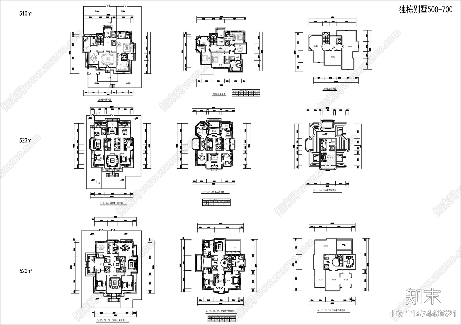 15种住宅区建筑cad施工图下载【ID:1147440621】