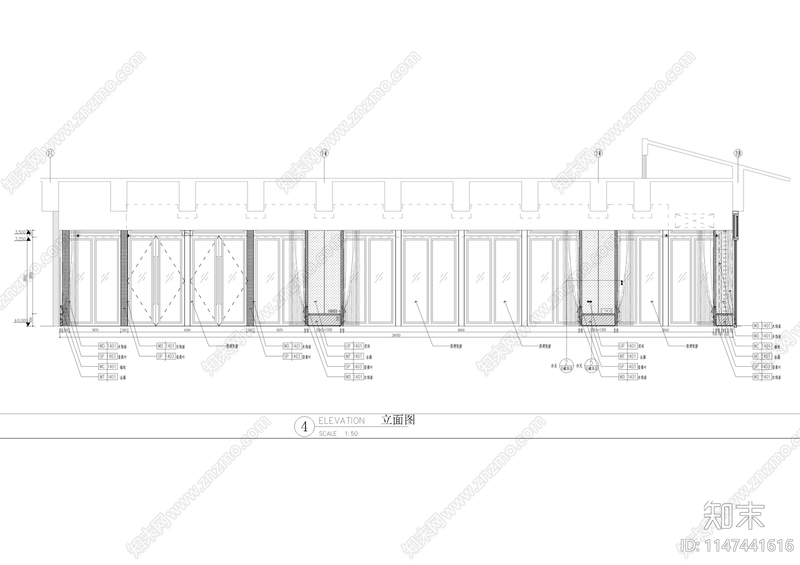 酒店多功能厅施工图cad施工图下载【ID:1147441616】