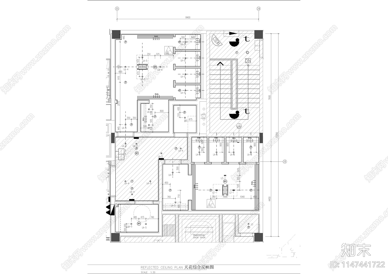 公共卫生间施工图cad施工图下载【ID:1147441722】