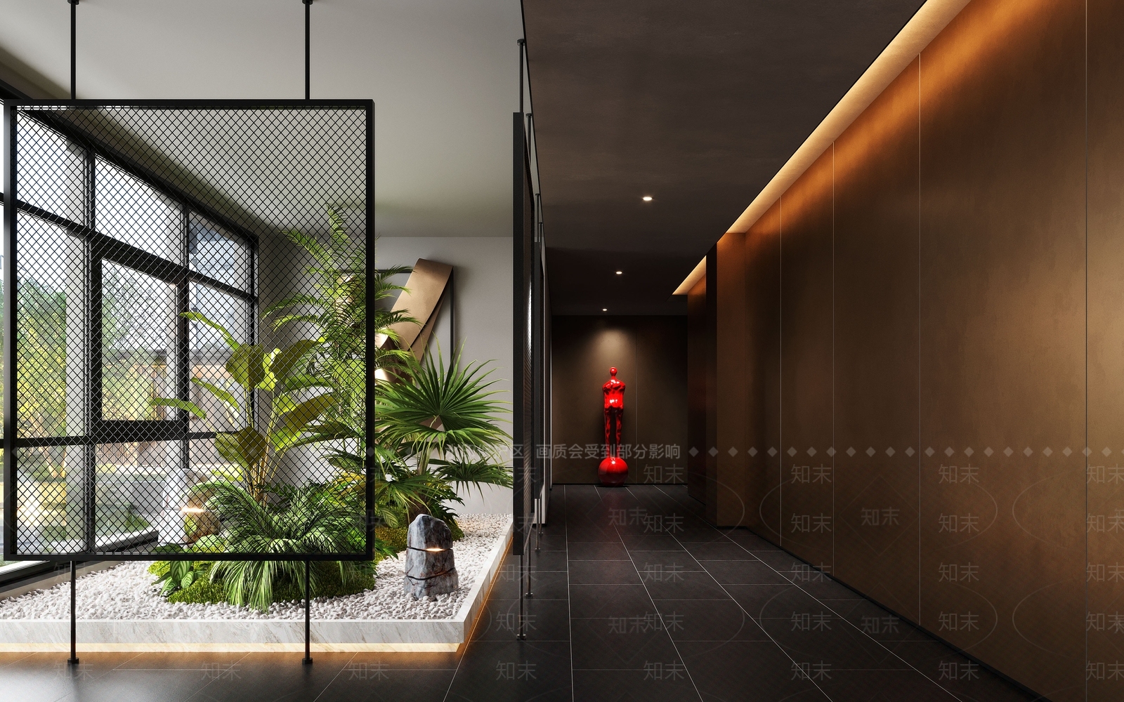 酒店过道SU模型下载【ID:1147454041】