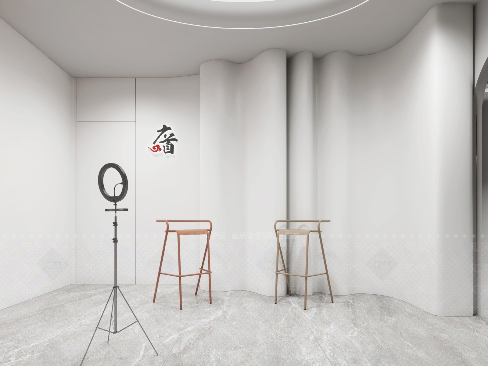 现代直播间3D模型下载【ID:1147454229】