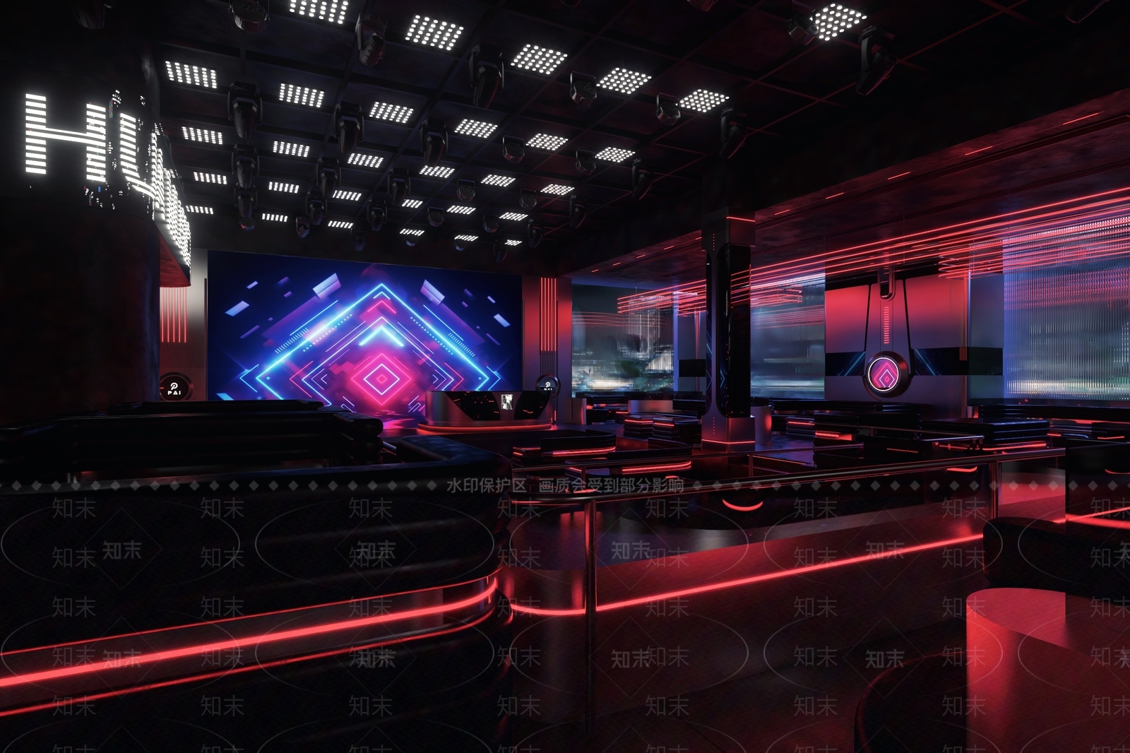现代酒吧3D模型下载【ID:1147455641】