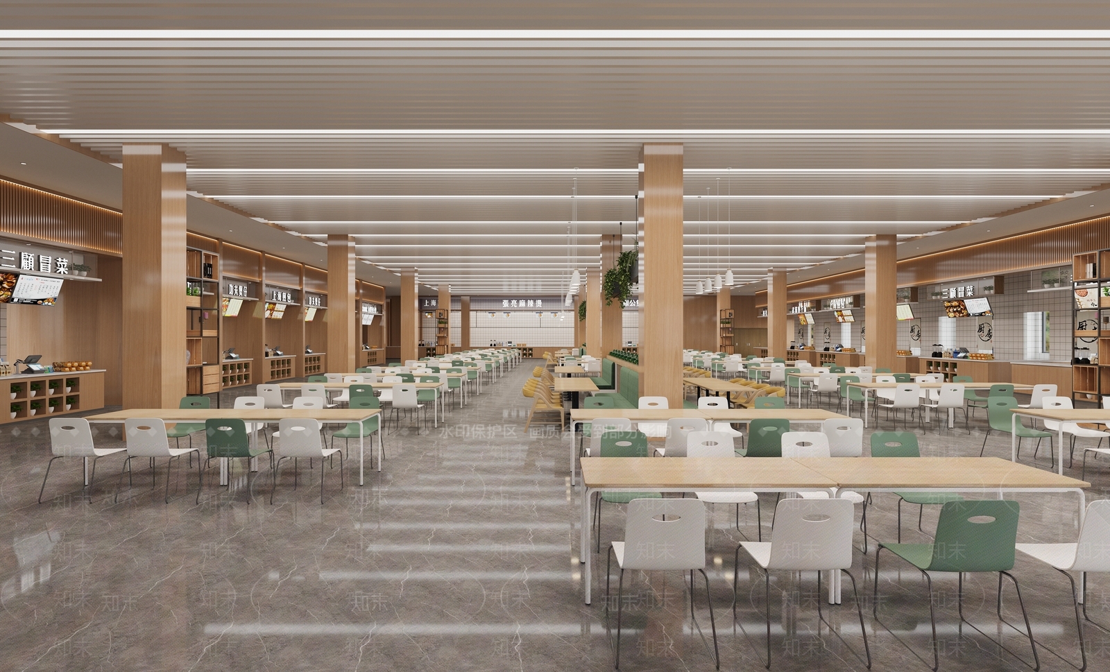 员工食堂3D模型下载【ID:1147464329】