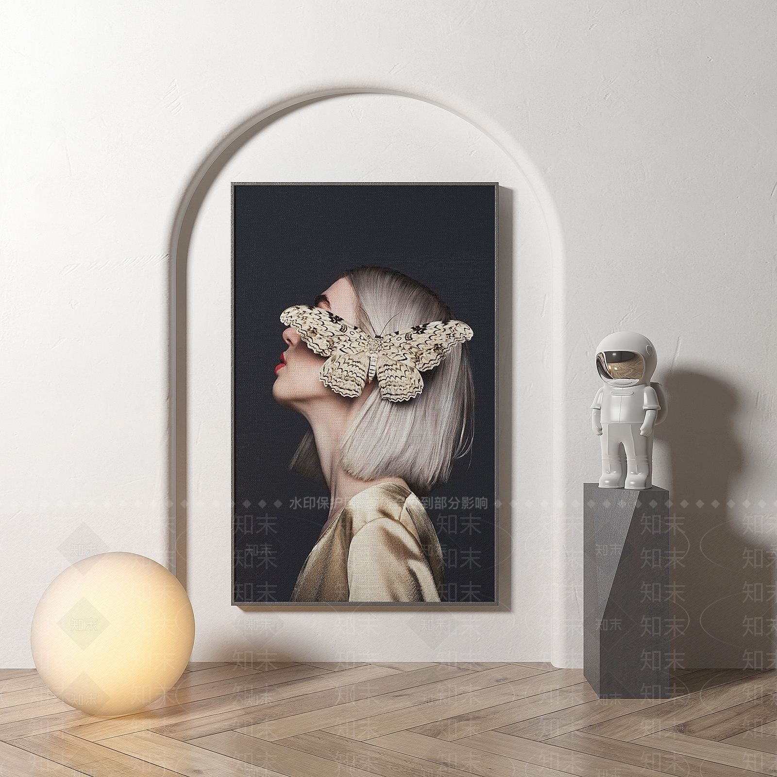 现代人物装饰画SU模型下载【ID:1147463095】