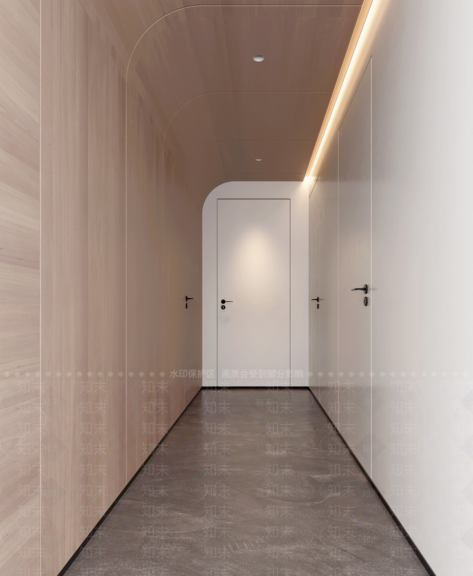 现代极简户内门3D模型下载【ID:1147463515】