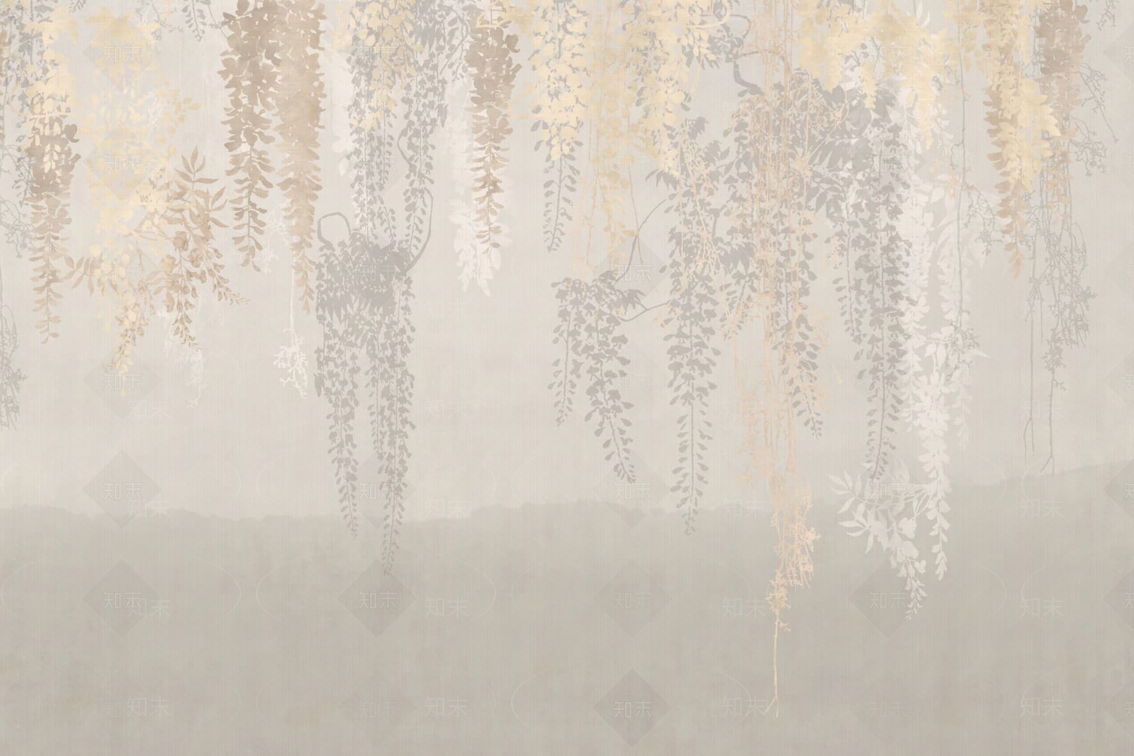 壁纸壁画中式壁纸壁画新中式植物壁纸贴图下载【ID:1147470432】