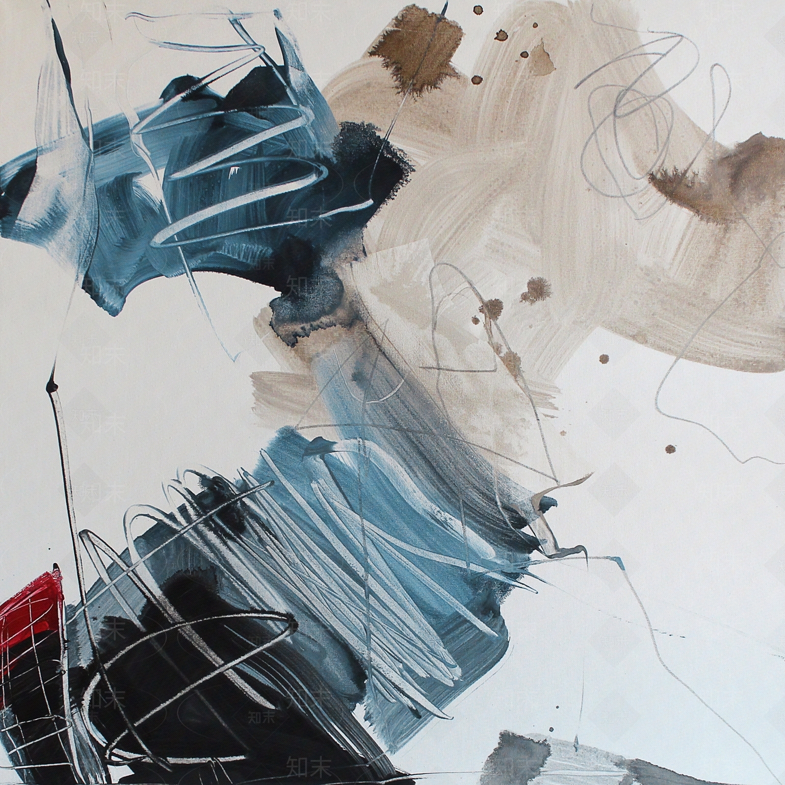 现代轻奢抽象画油画纹理画肌理画装饰画贴图下载【ID:1147468184】