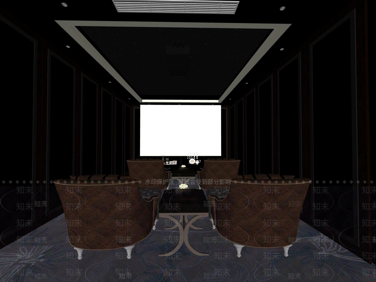 影音室SU模型下载【ID:1147469003】