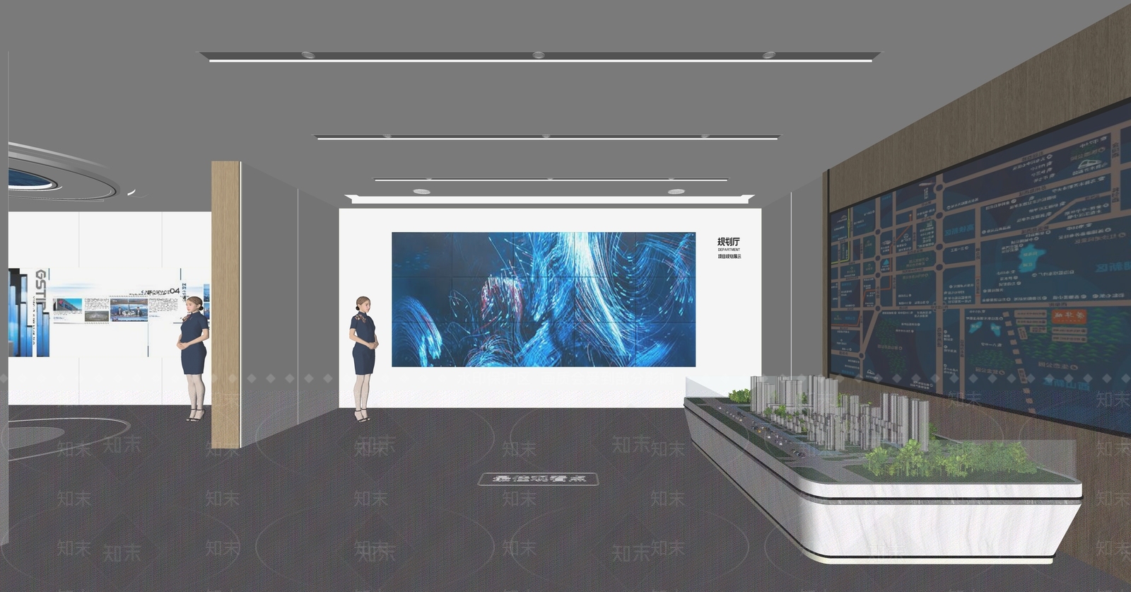 现代科技展厅SU模型下载【ID:1147469607】