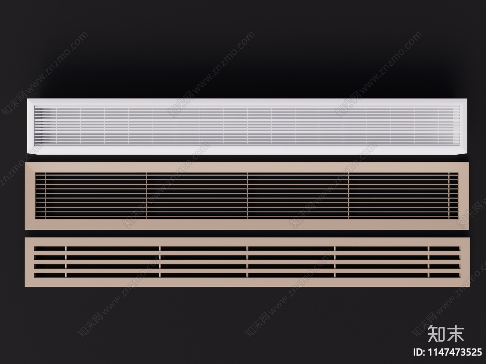 现代空调通风口SU模型下载【ID:1147473525】