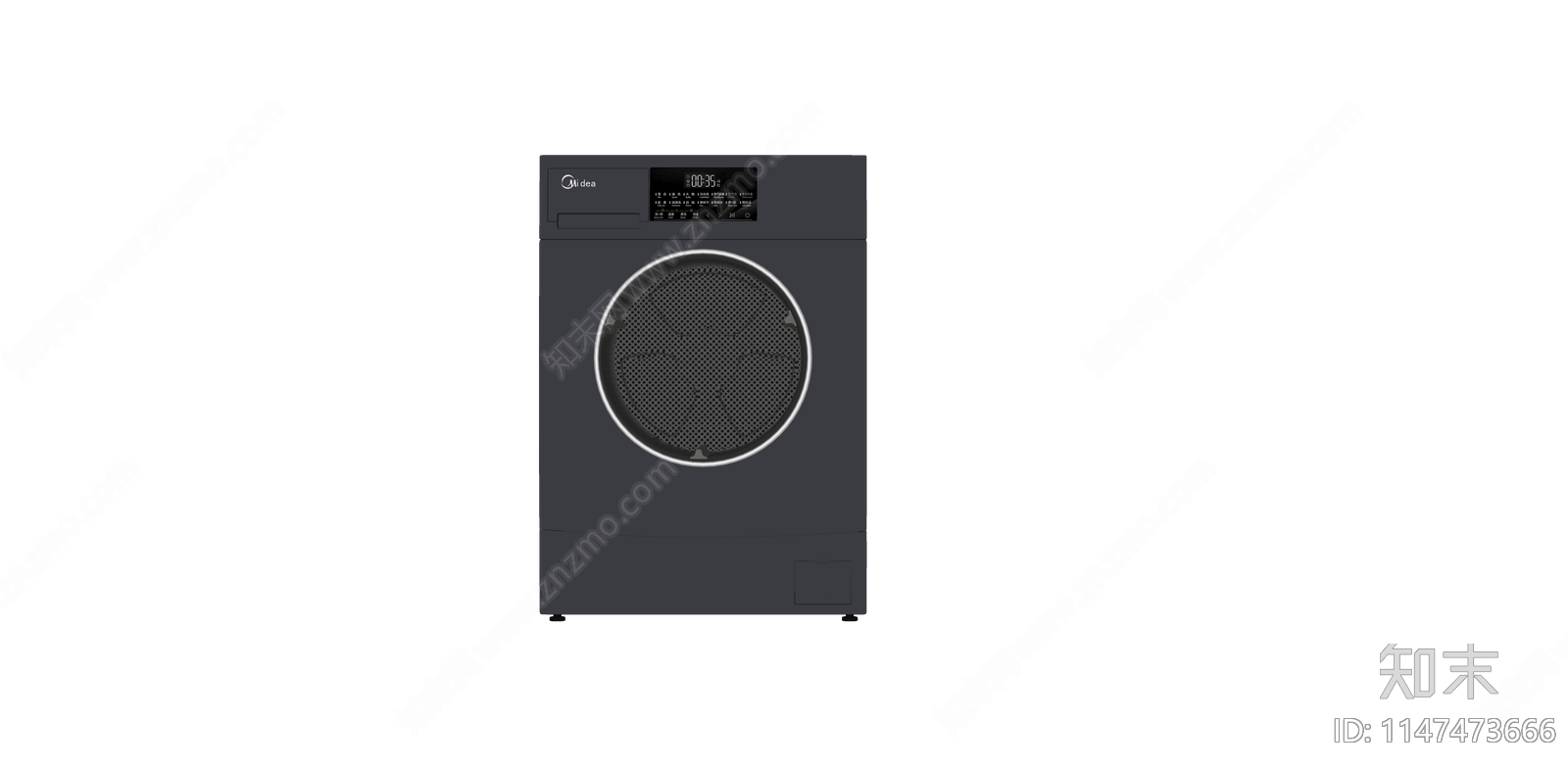 现代洗衣机SU模型下载【ID:1147473666】