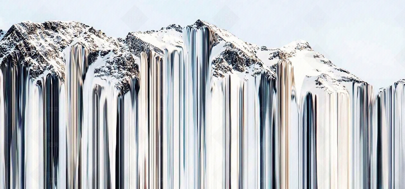 建筑雪山自然景观抽象装饰画贴图下载【ID:1147476349】