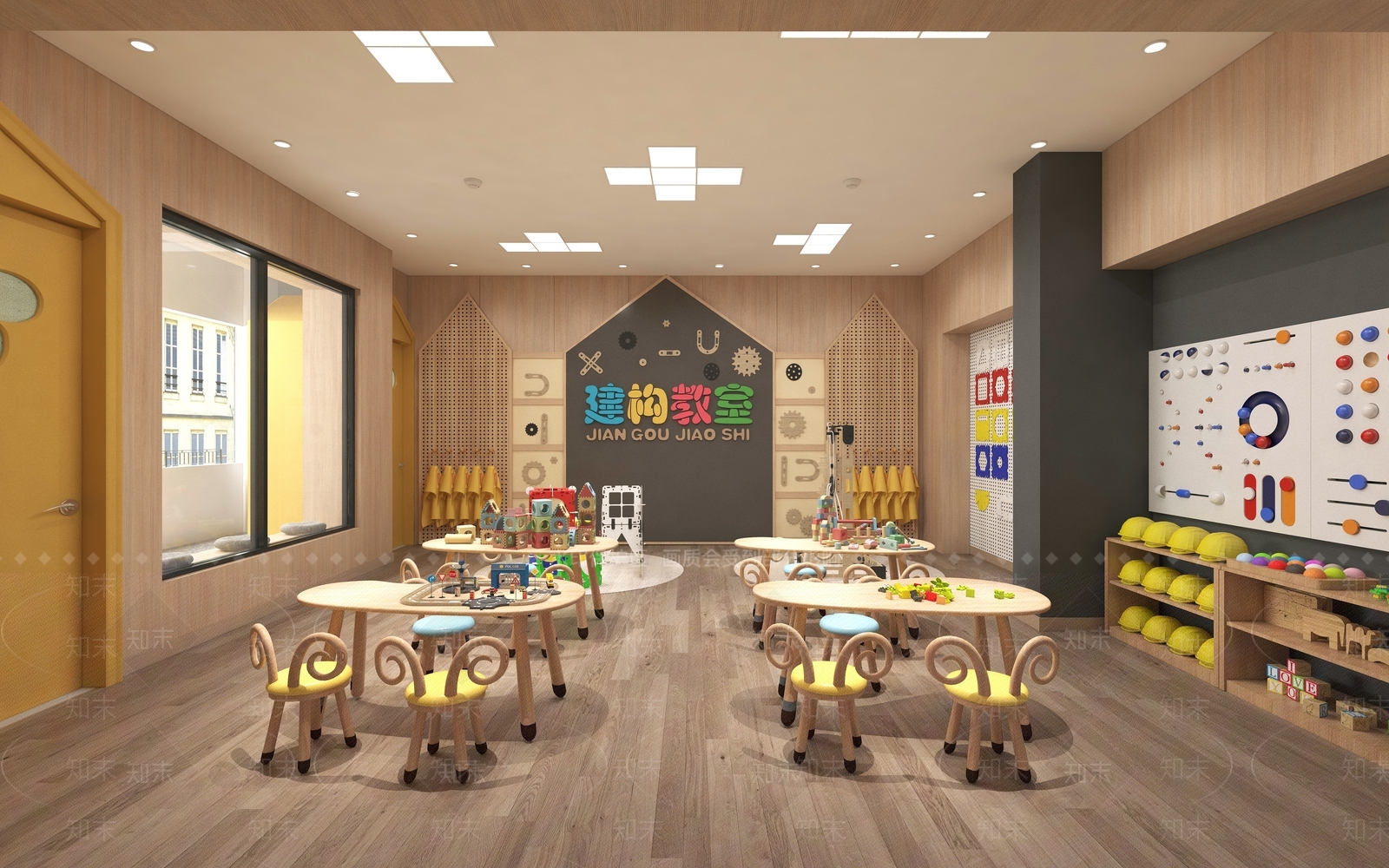 教室3D模型下载【ID:1214095661】