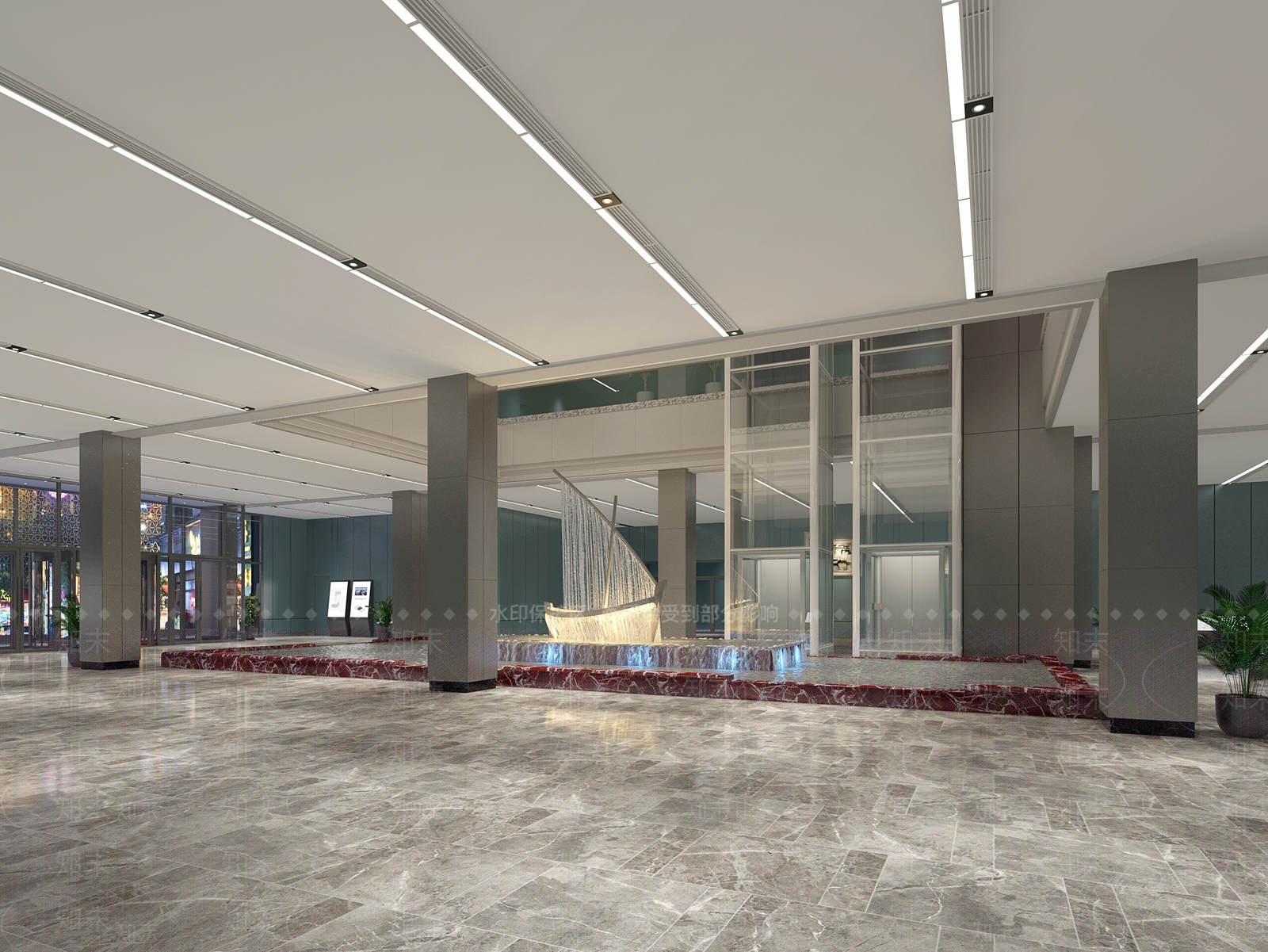 图书馆3D模型下载【ID:1147494474】