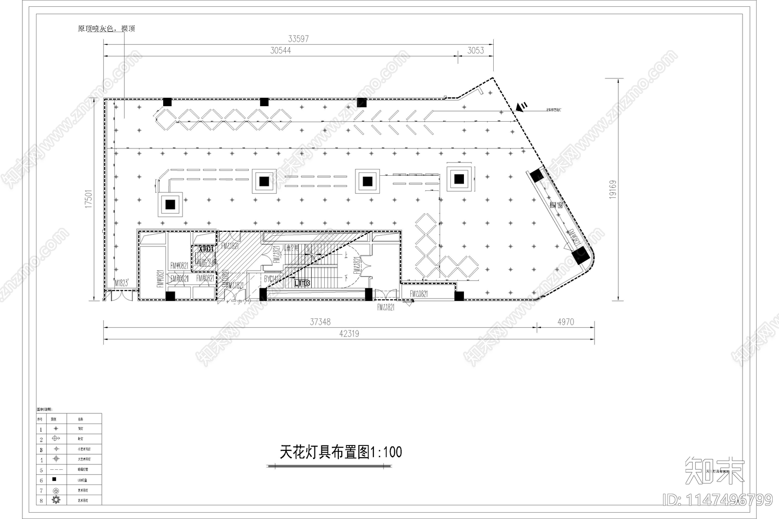 商城考拉飞车场地室内cad施工图下载【ID:1147496799】