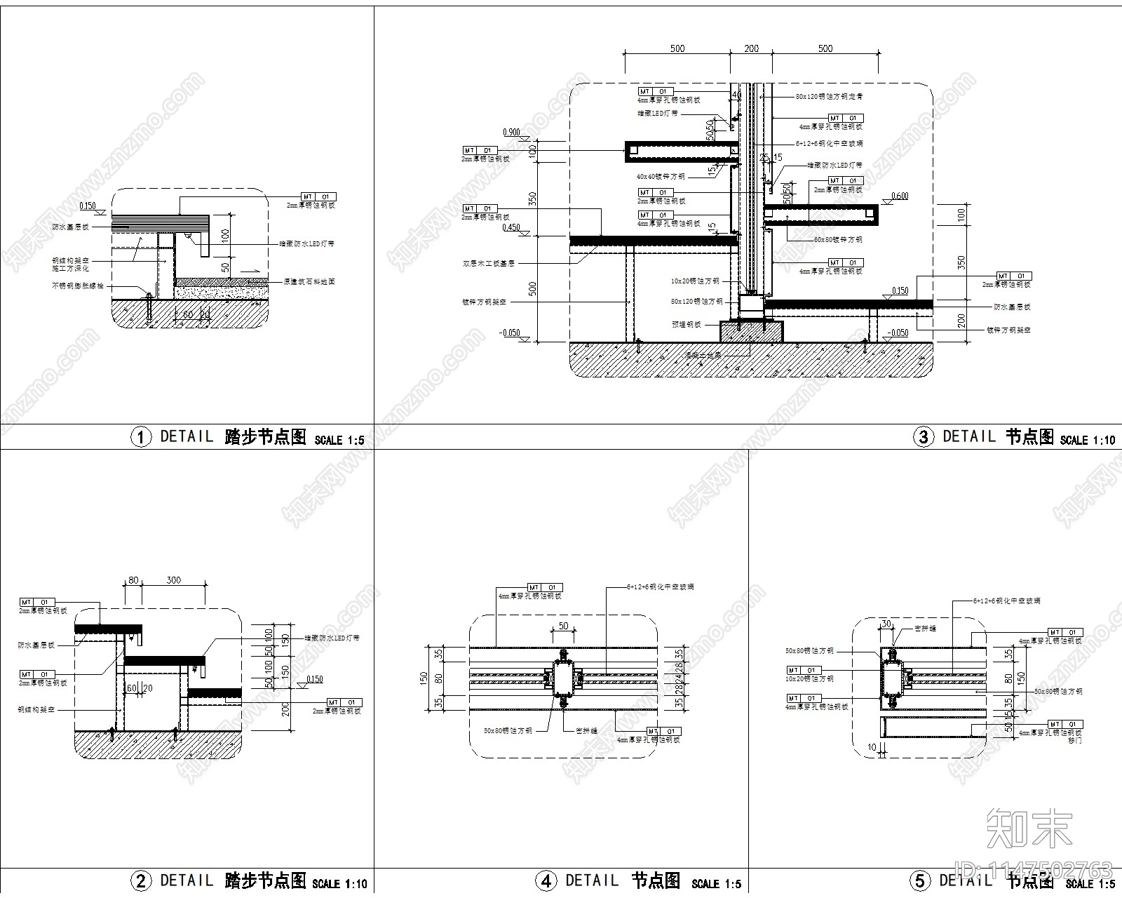 现代餐厅室内cad施工图下载【ID:1147502763】