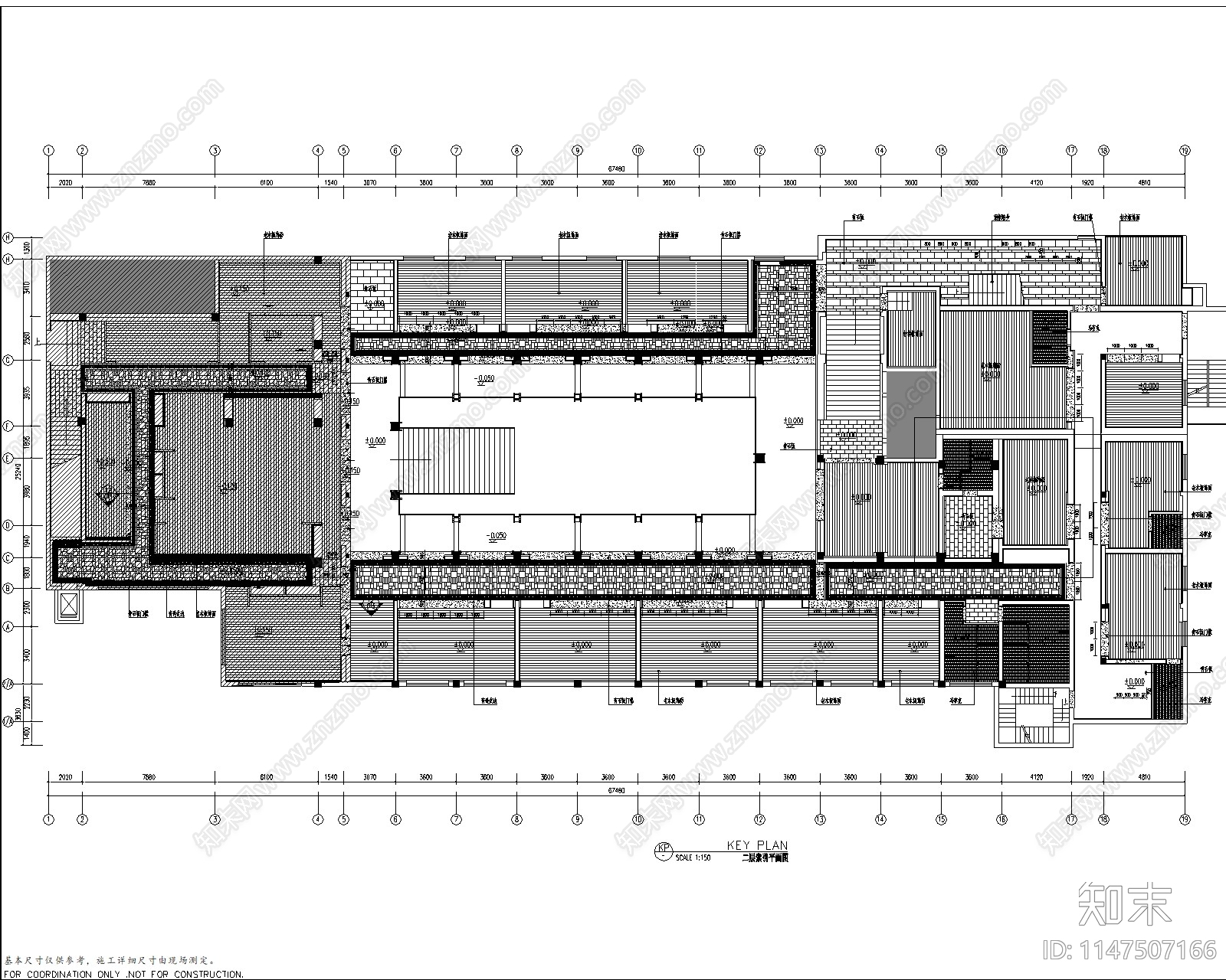 现代餐厅室内cad施工图下载【ID:1147507166】