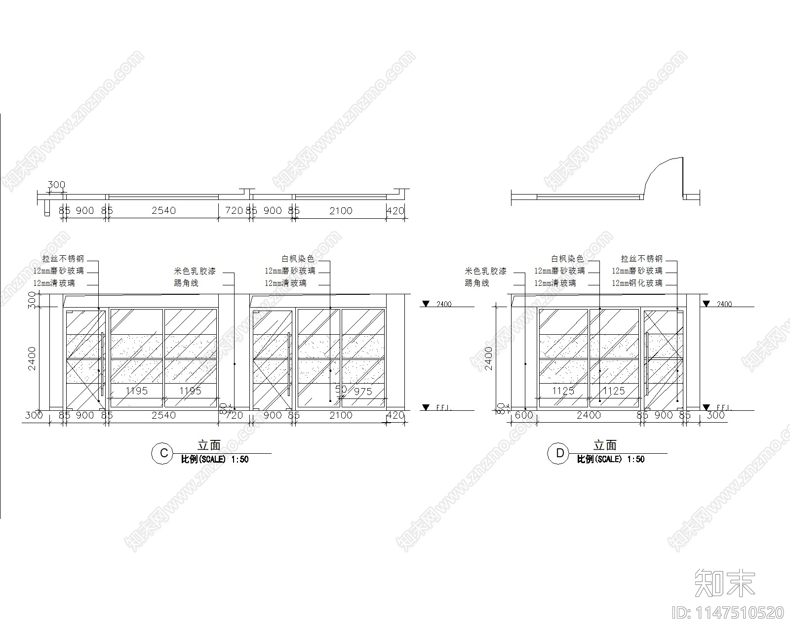 现代办公室室内cad施工图下载【ID:1147510520】