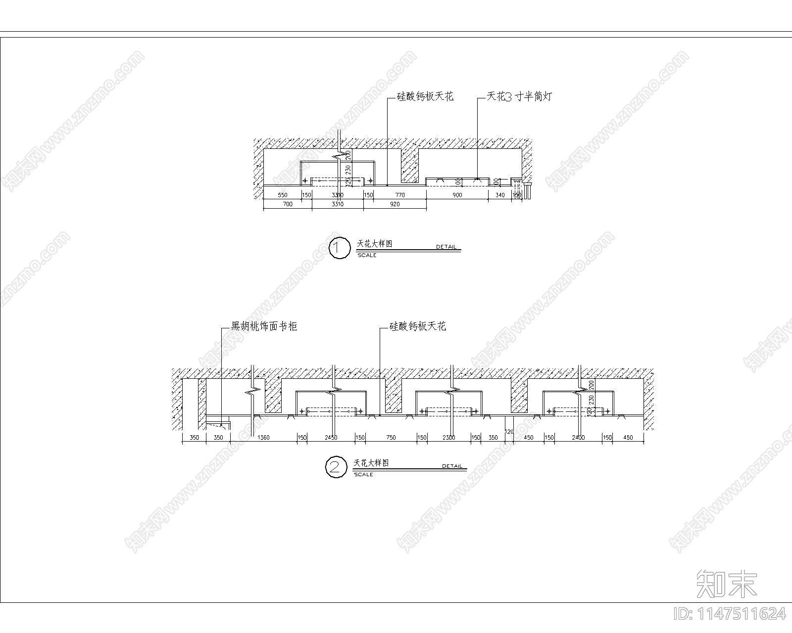 现代办公室设计室内cad施工图下载【ID:1147511624】