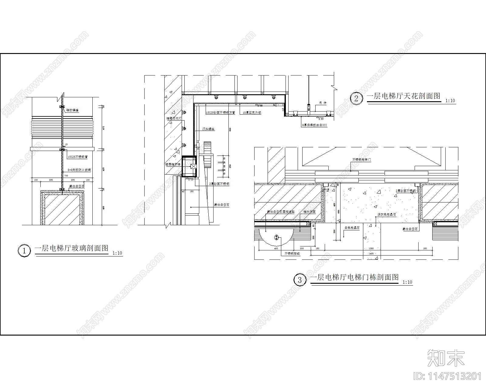 现代办公司税务大厅室内cad施工图下载【ID:1147513201】