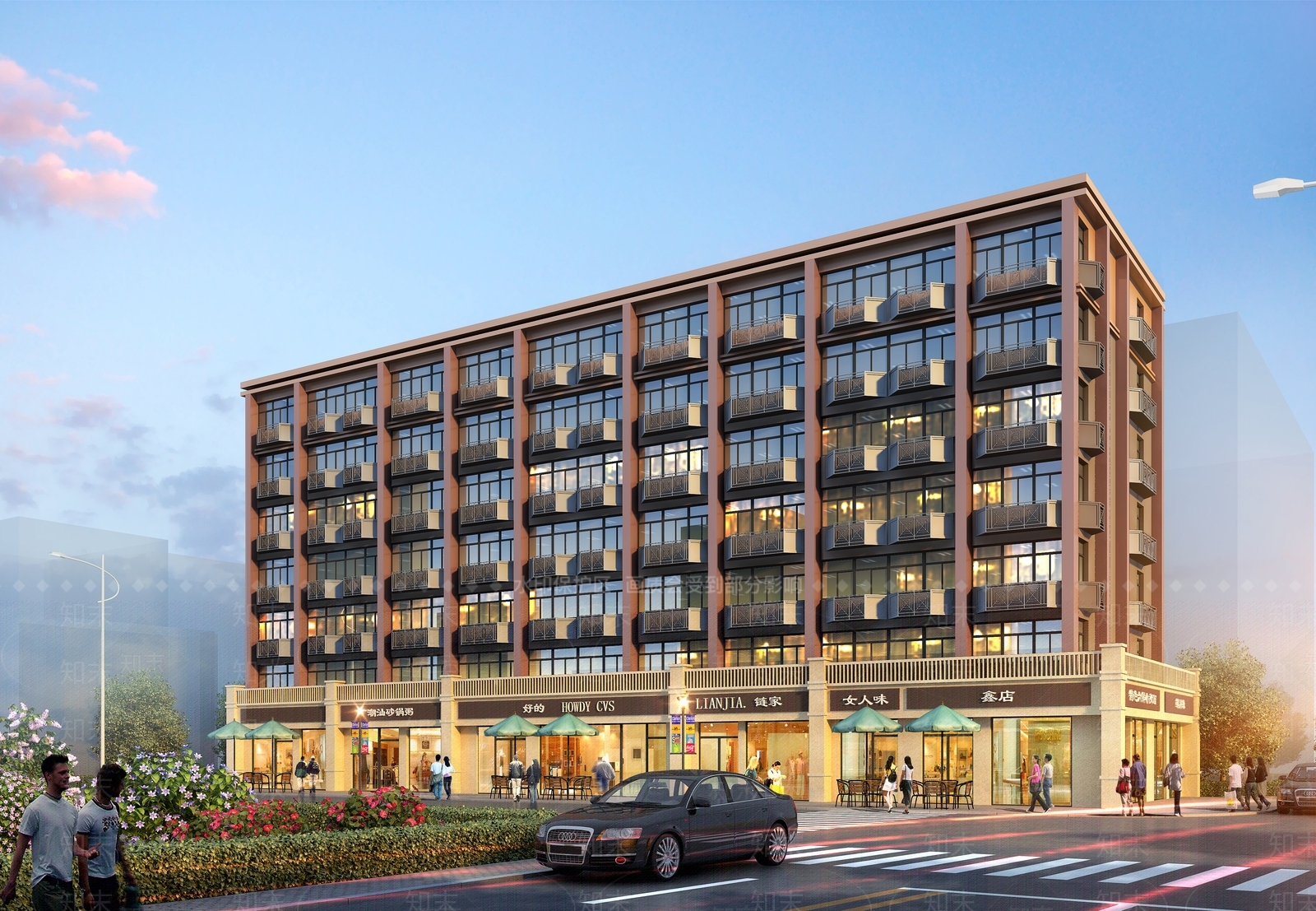 商业门面房3D模型下载【ID:1147513124】