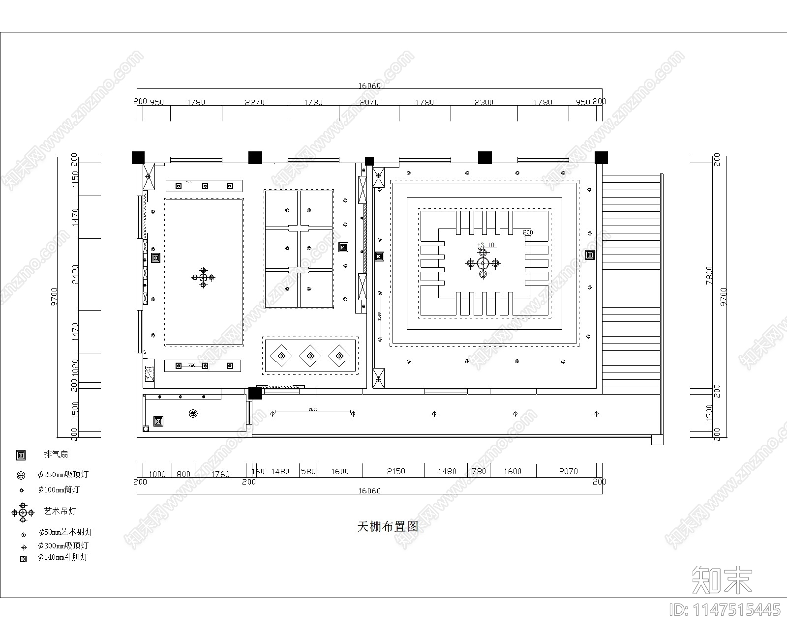 现代办公室室内cad施工图下载【ID:1147515445】