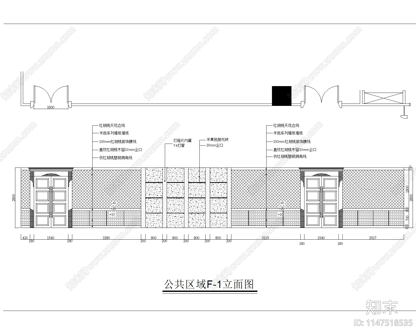 现代办公室设计室内cad施工图下载【ID:1147518535】