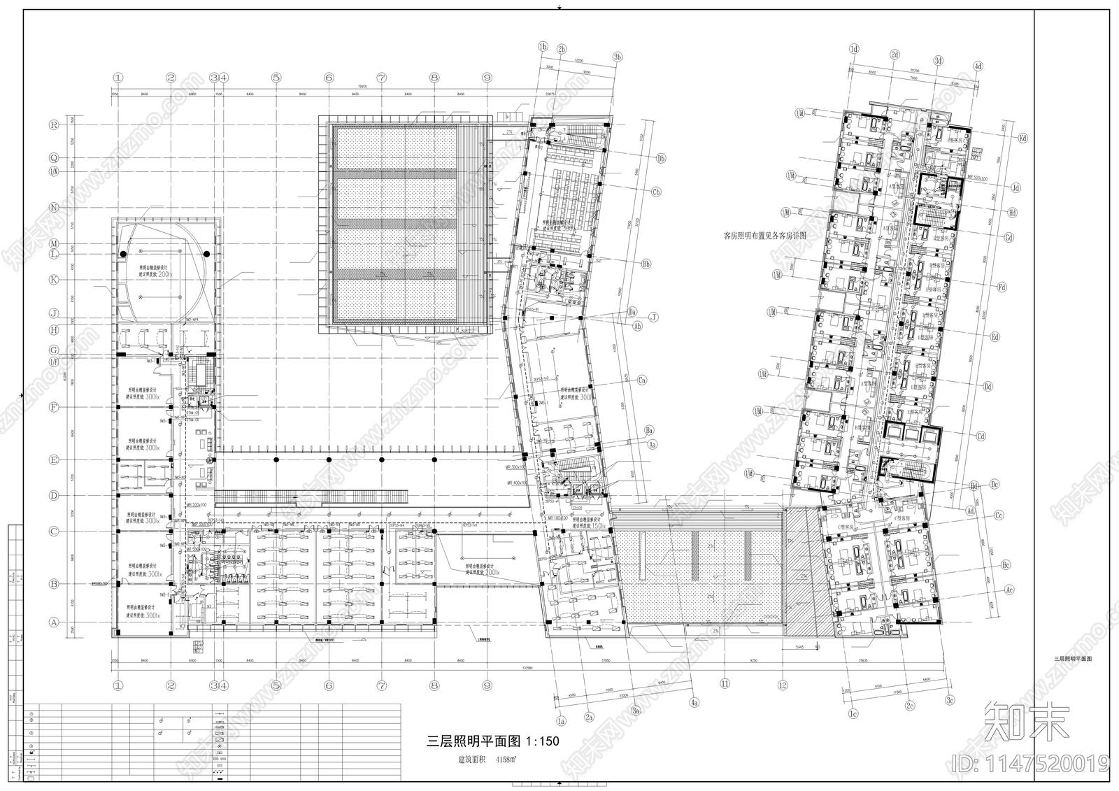 某市单位办公楼电气工程cad施工图下载【ID:1147520019】