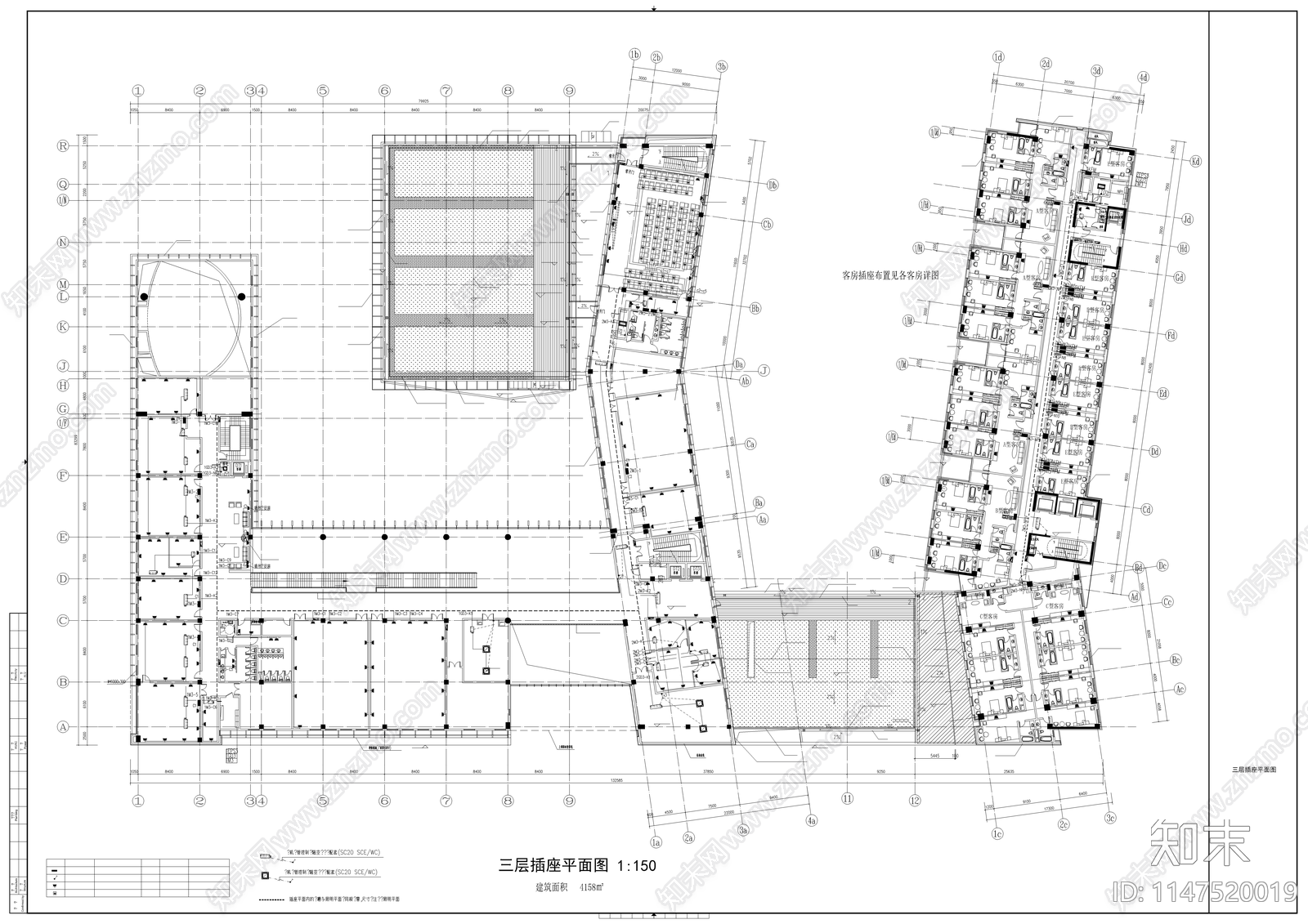 某市单位办公楼电气工程cad施工图下载【ID:1147520019】