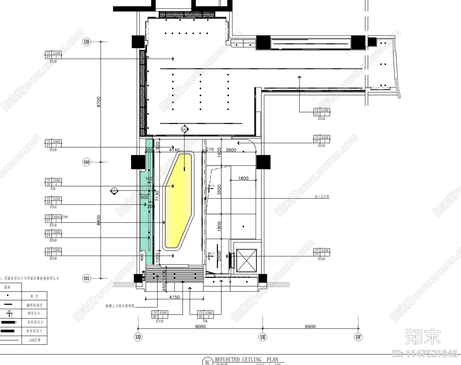 扬州高视近视中心室内cad施工图下载【ID:1147521846】