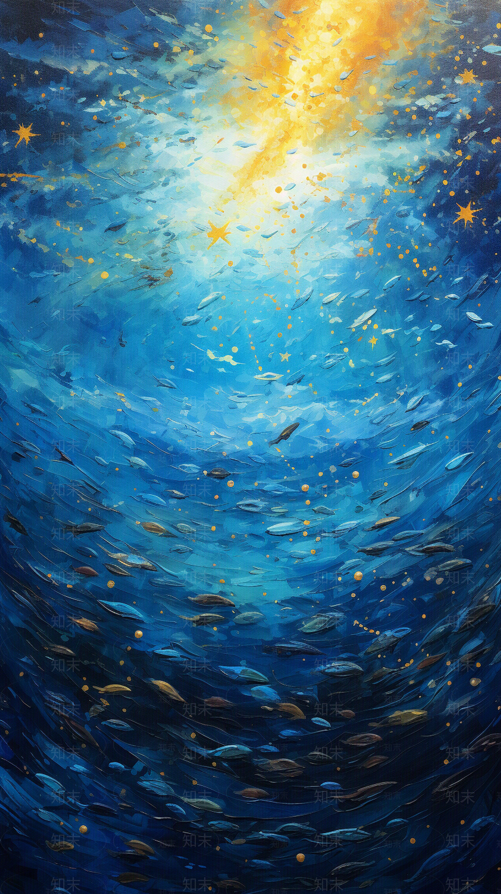 深海星空装饰画贴图下载【ID:1147520526】