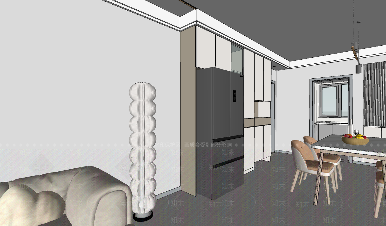 现代柜子SU模型下载【ID:1147521392】