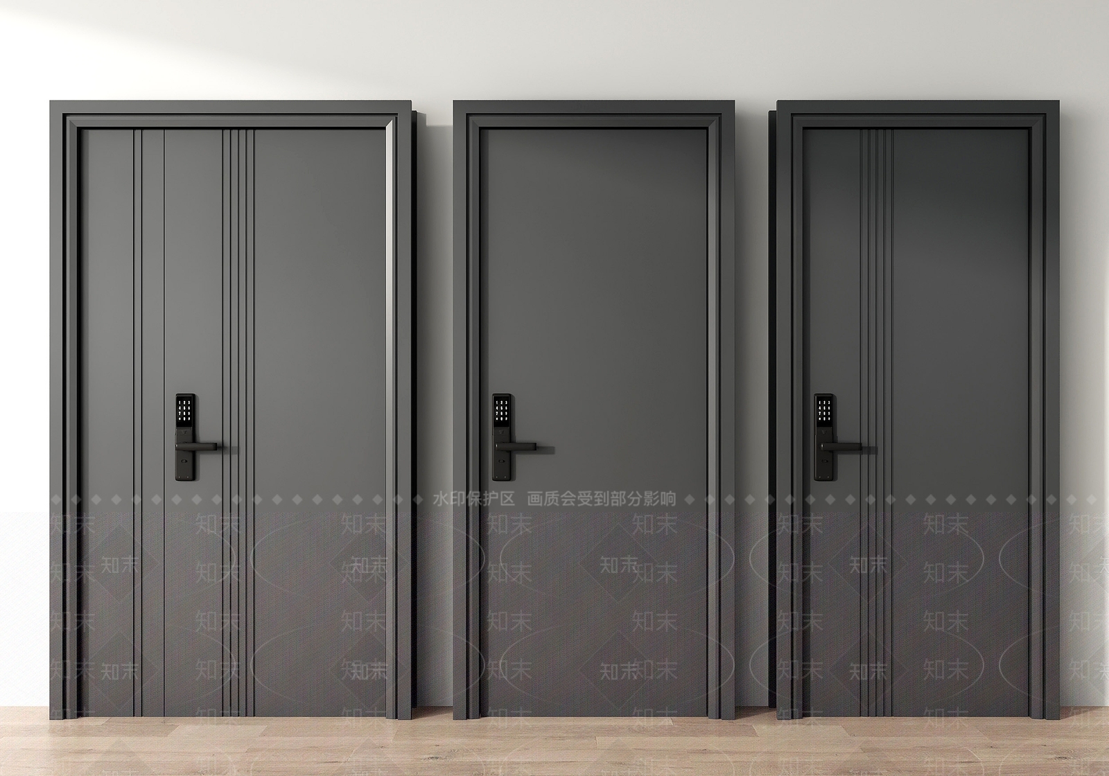 现代入户门3D模型下载【ID:1147521697】