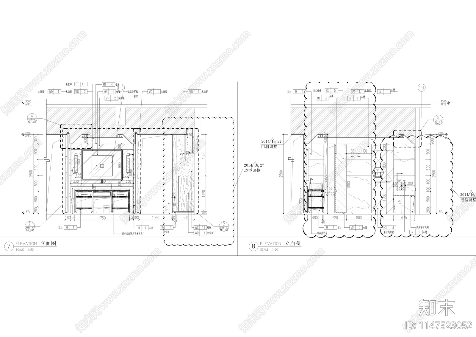标准单床房样板间室内cad施工图下载【ID:1147523052】