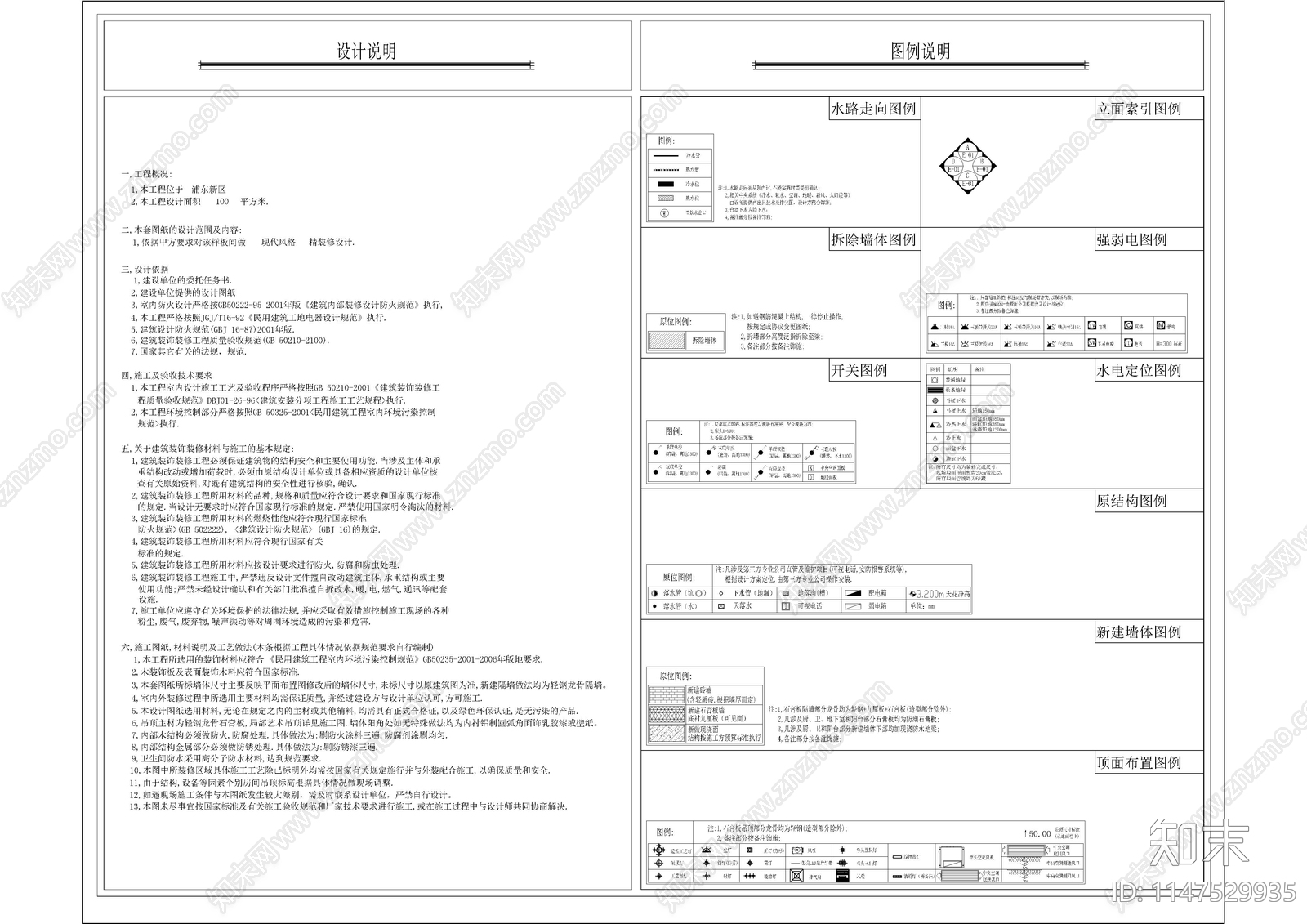 现代私宅家居封面施工说明目录材料表施工图下载【ID:1147529935】
