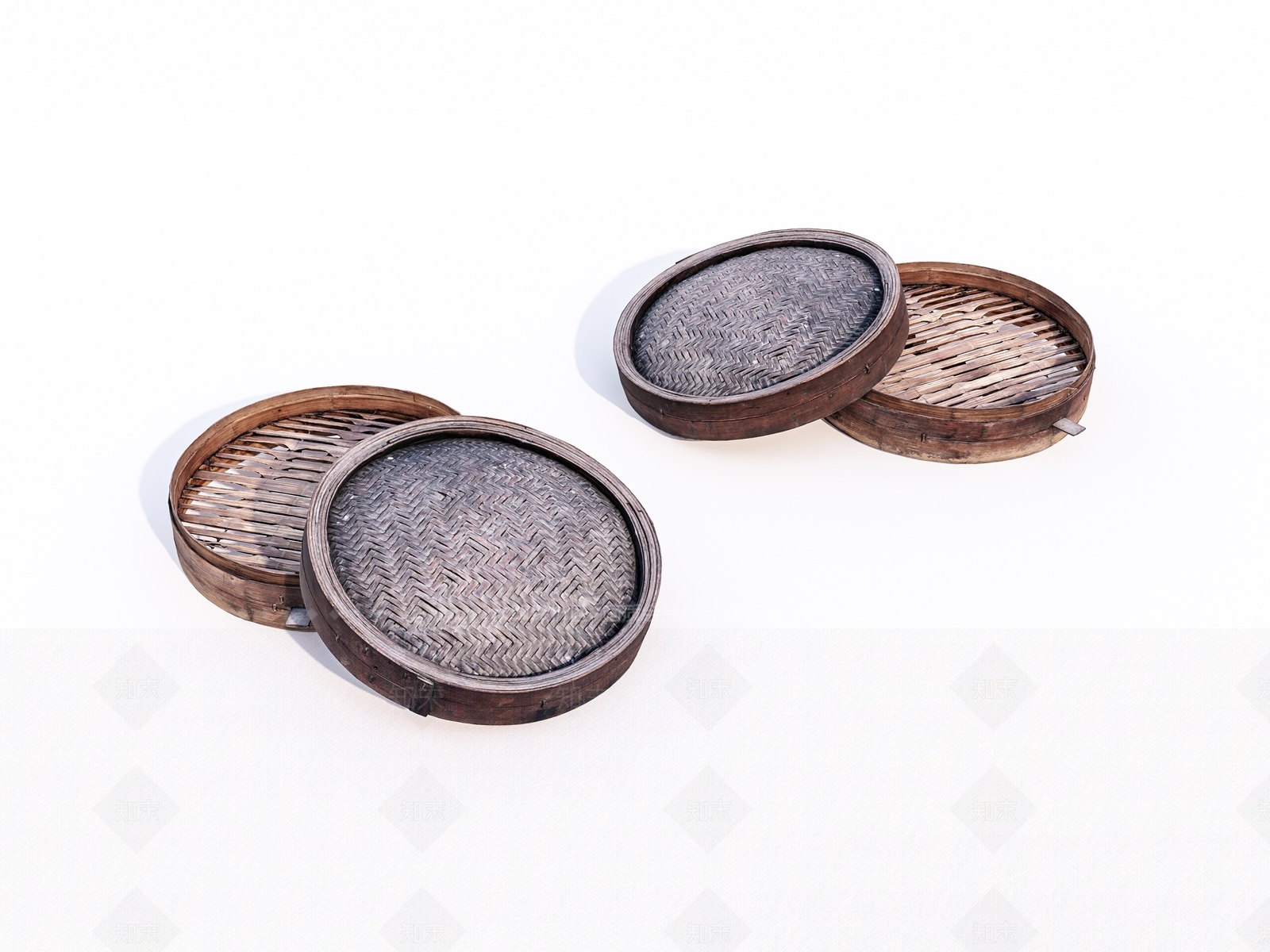 老旧蒸笼3D模型下载【ID:1147535826】