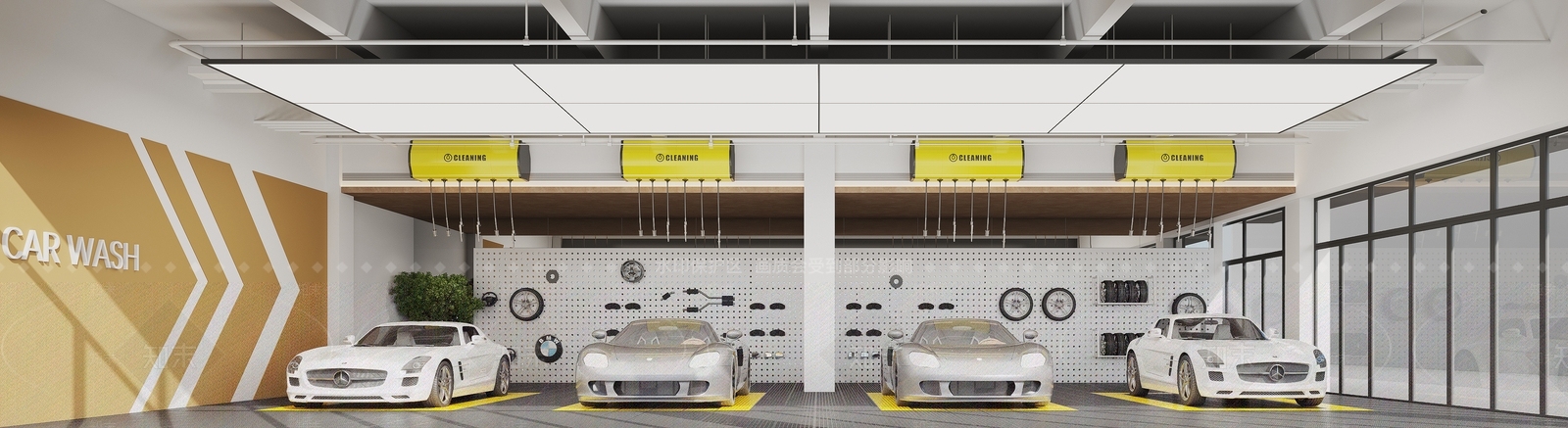 现代汽车美容店3D模型下载【ID:1147568651】