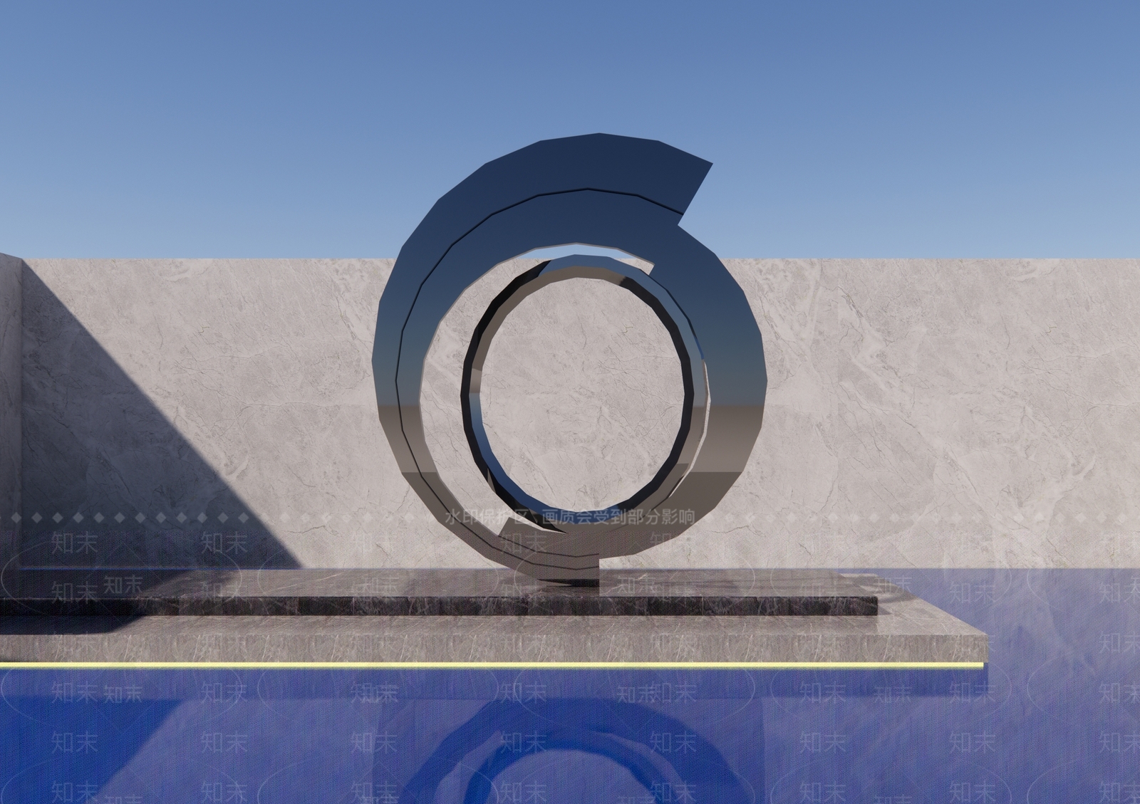 现代异形景观雕塑3D模型下载【ID:1147542879】