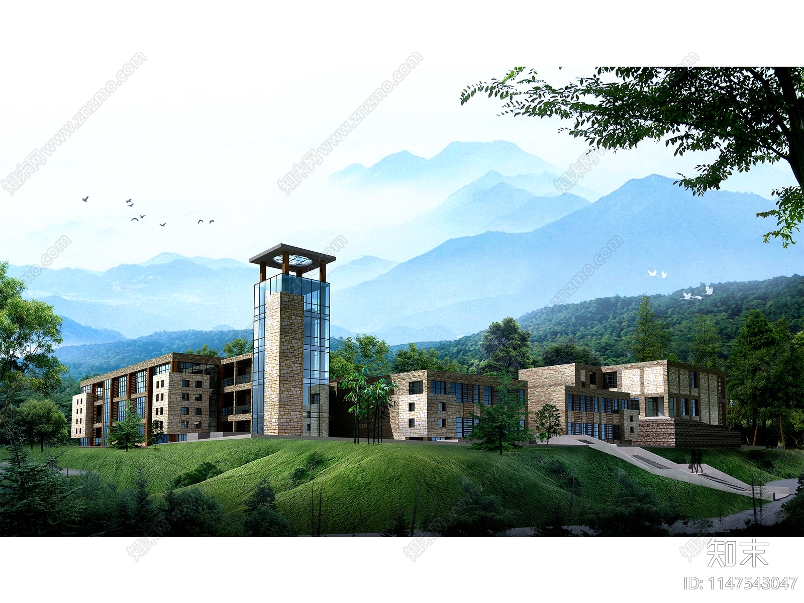 西安高新科技学院太平校区规划建筑方案文本下载【ID:1147543047】_【知末方案文本库】