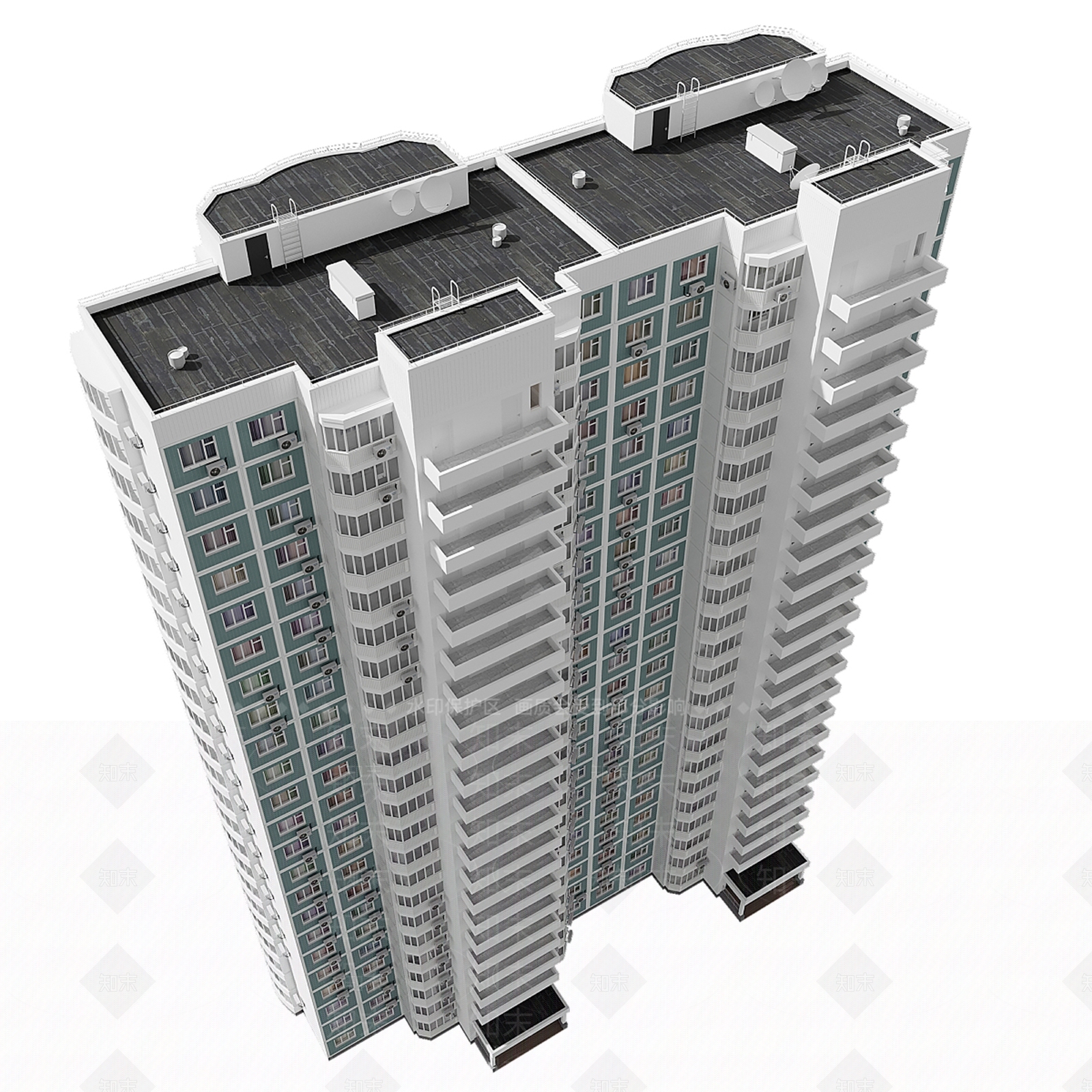 现代楼房3D模型下载【ID:1148305930】
