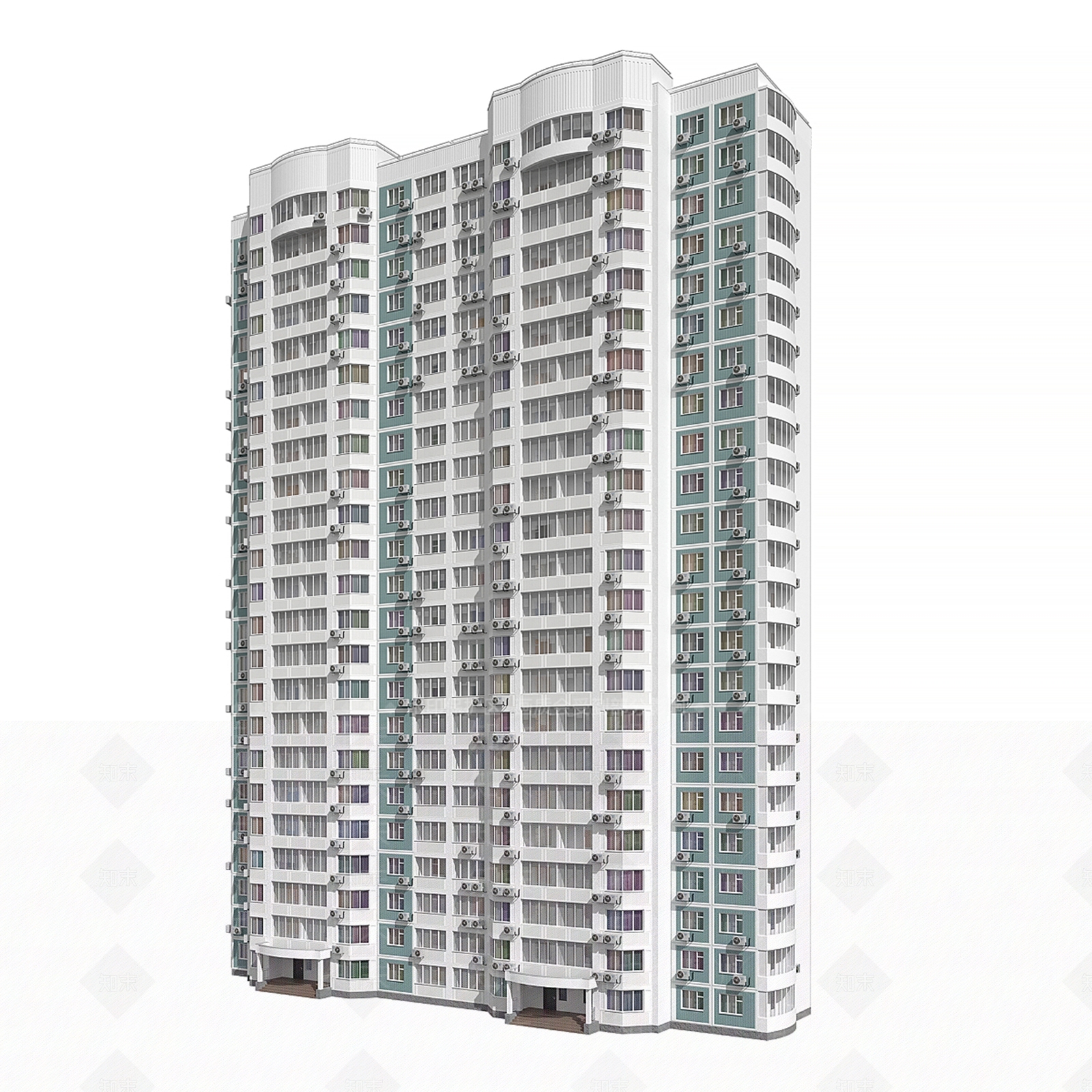 现代楼房3D模型下载【ID:1148305930】