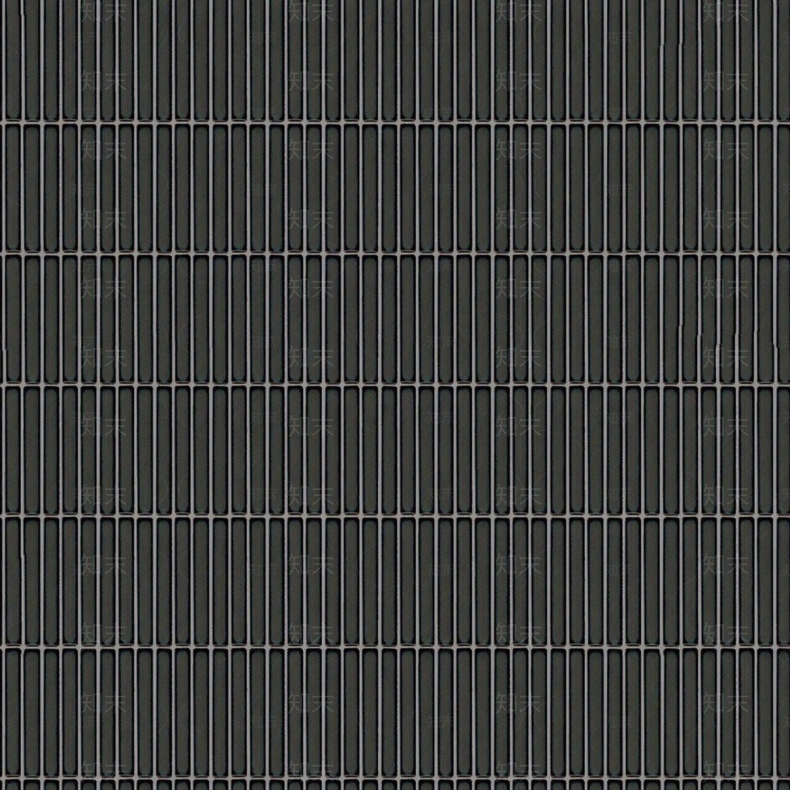 无缝黑色马赛克砖长条砖薯条砖贴图下载【ID:1147554434】