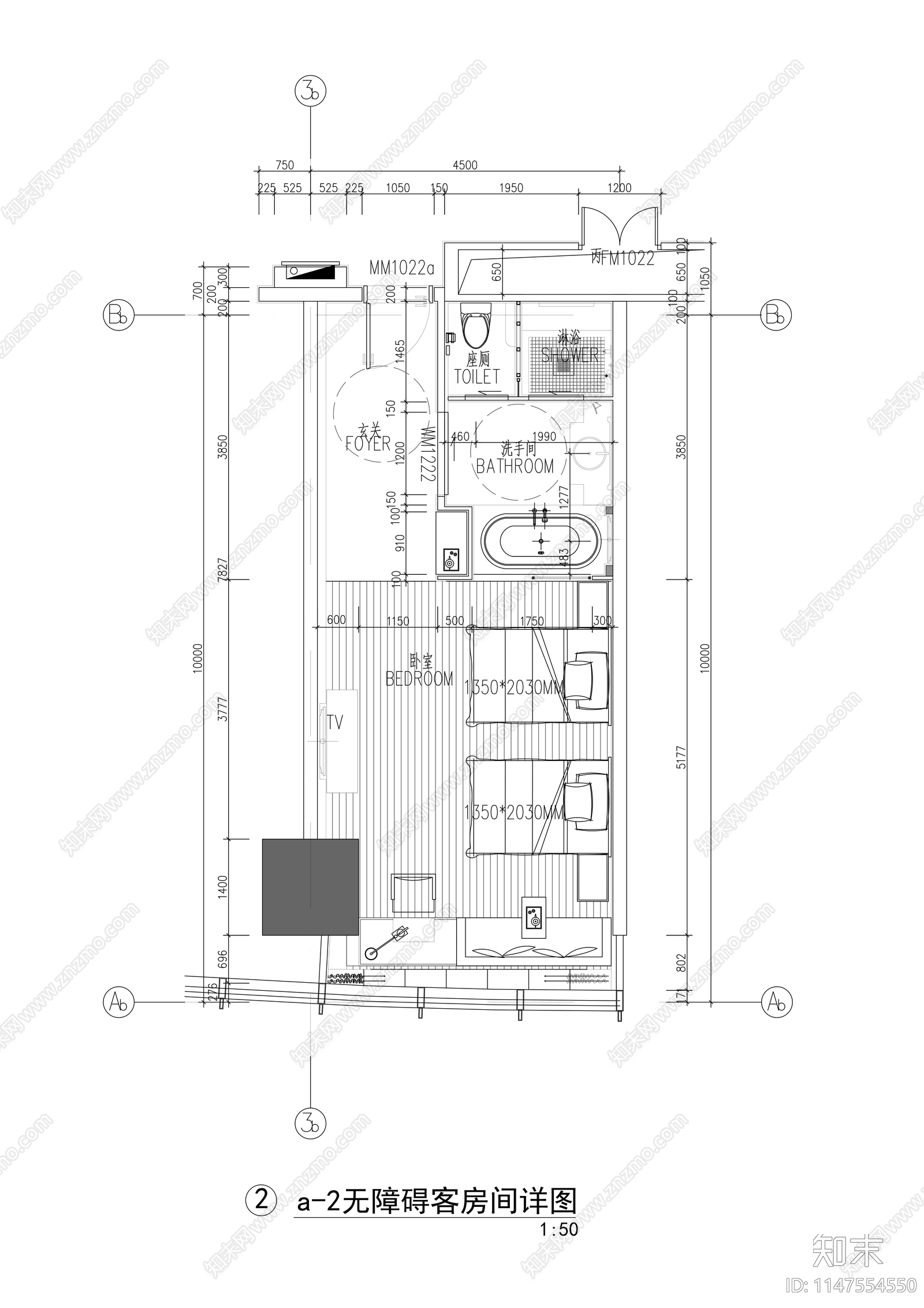 超高层酒店建筑施工图下载【ID:1147554550】