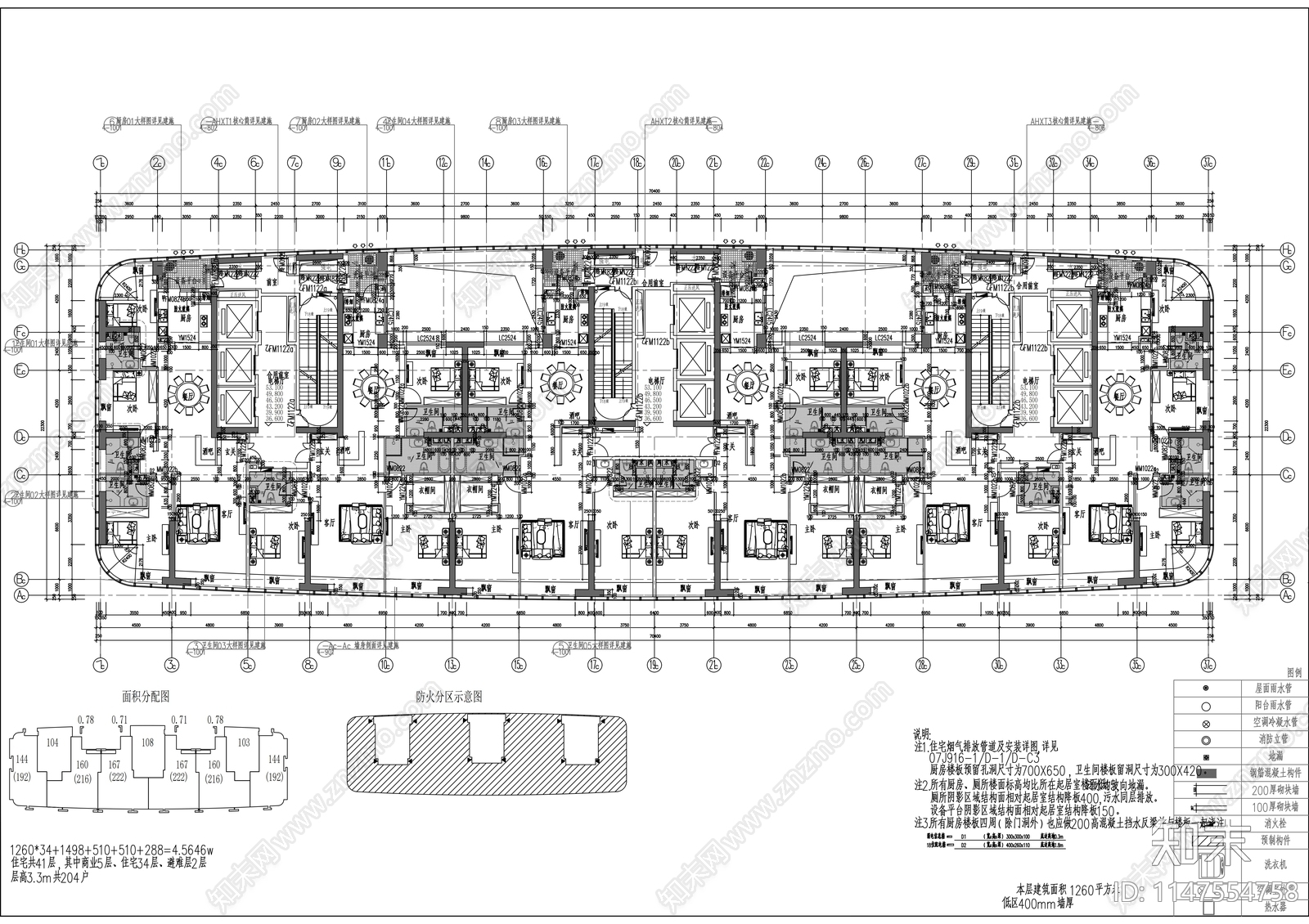 250M世贸中心建筑cad施工图下载【ID:1147554758】